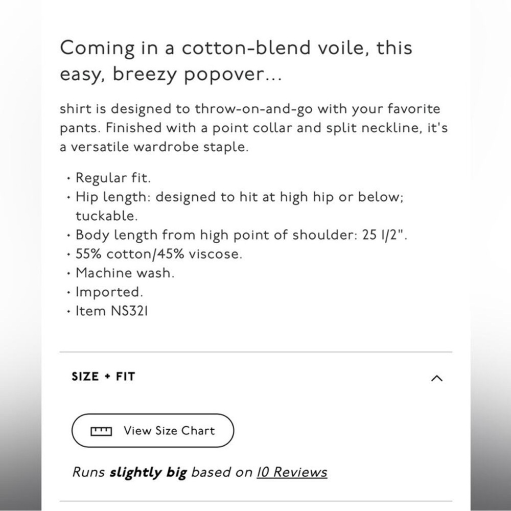 Madewell Easy Long-Sleeve Popover Shirt - Picture 2 of 5